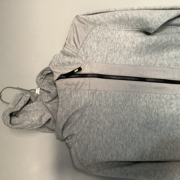 Nike Full Zip Track Top - Size S - Grey Marl - Fitted - Cotton - P2P 18” - Picture 8 of 9